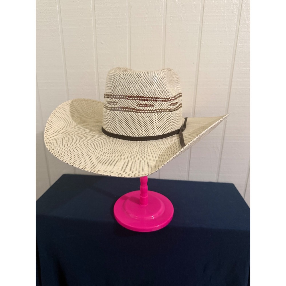 Cavender's Bangora TT BR Rowdy Straw Cowboy Hat 7 1/4 Tan Brown C71216-7.25